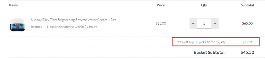 限时高返+7折！SUNDAY RILEY *保湿酵素面霜 50ml