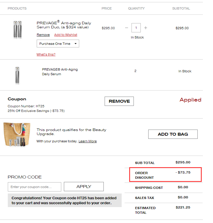 【55专享】Elizabeth Arden 雅顿 双瓶橘灿精华 价值4