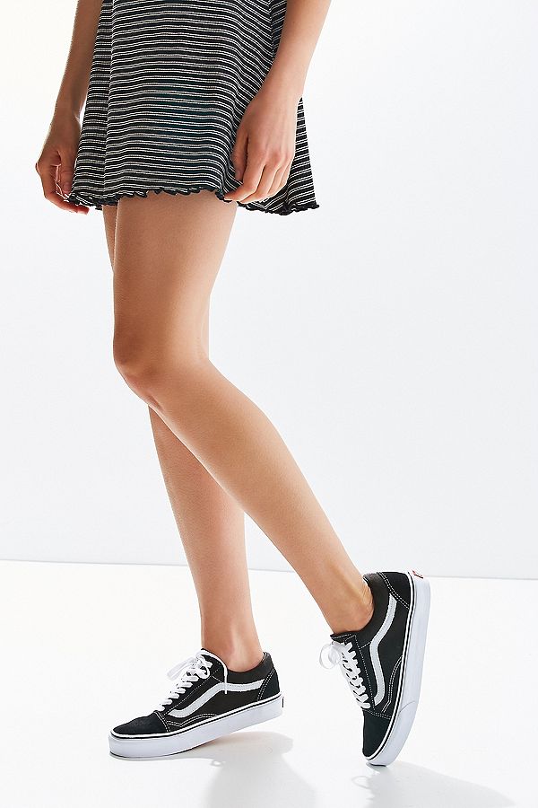 ！Vans 潮人必备 经典款黑色高帮帆布鞋