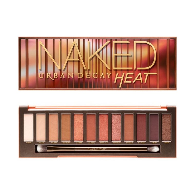 送定妆喷雾！Urban Decay 衰败城市Naked Heat 12色眼影盘