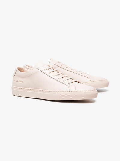 Common Projects Nude Achilles Leather Sneakers 女款裸色运动鞋