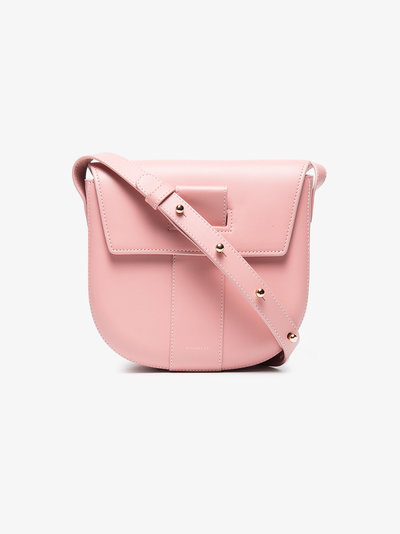 下一个 It Bag 荷兰新兴手袋品牌 Wandler Pink Miles Leather Cross Body Bag 粉色斜背包