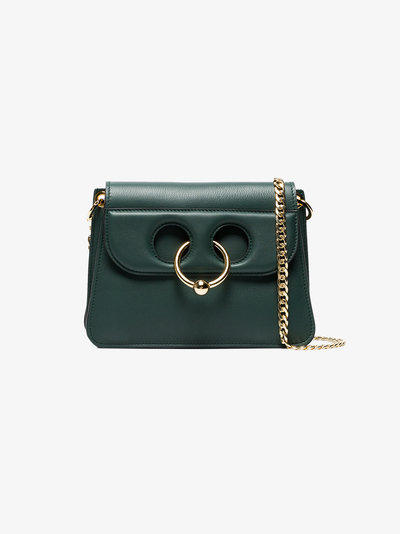 JW Anderson Green Pierce Mini Leather Shoulder Bag 迷你款绿色包包