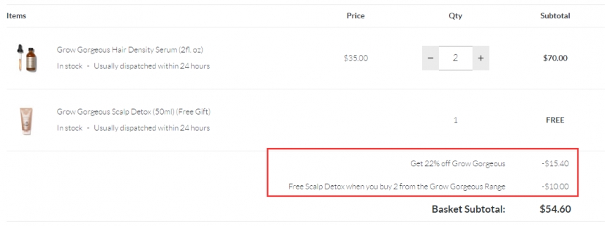 SkinStore:Grow Gorgeous **精华等热卖洗护