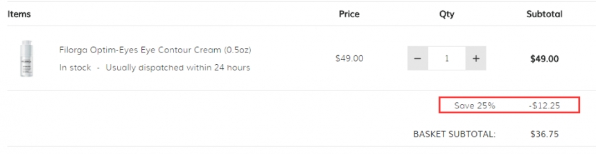 补货！7.5折！FILORGA 菲洛嘉 360度雕塑眼霜 15ml