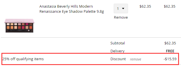 Feelunique 美国站：Anastasia Beverly Hills 文艺复兴眼影盘等彩妆 