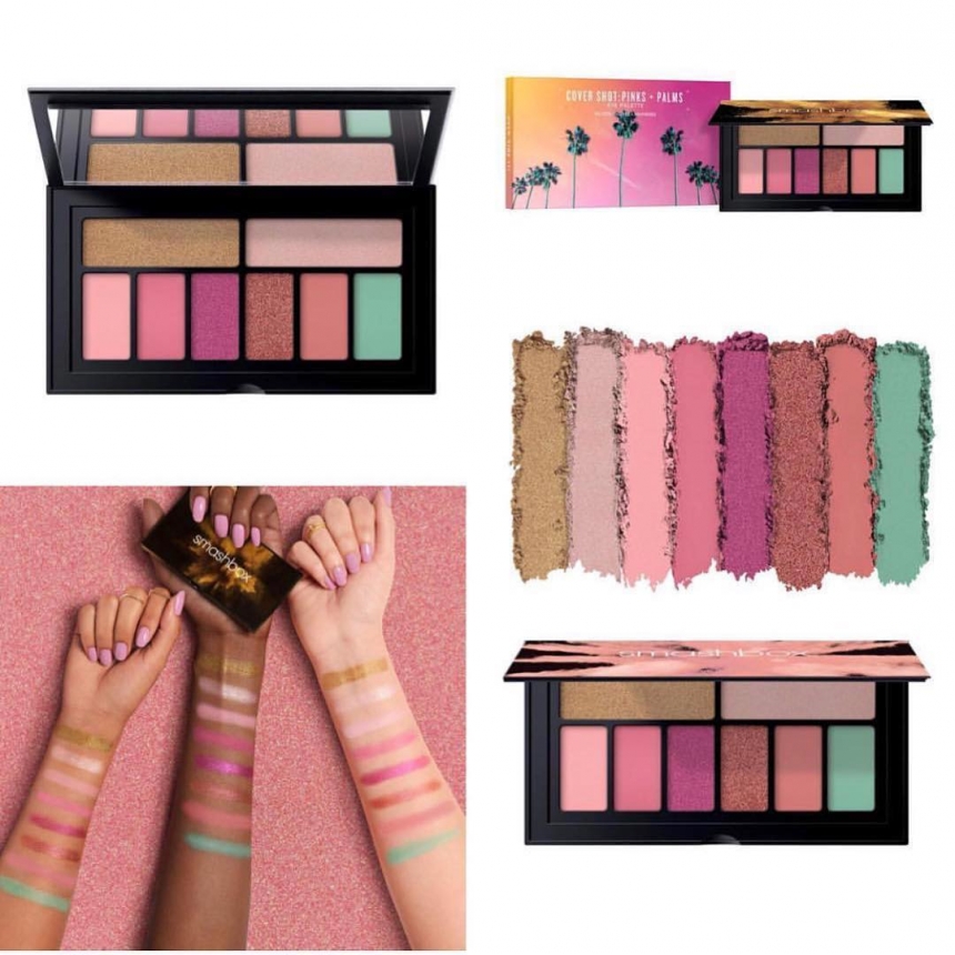 Smashbox 夏季新色 PINKS + PALMS 八色眼影盘