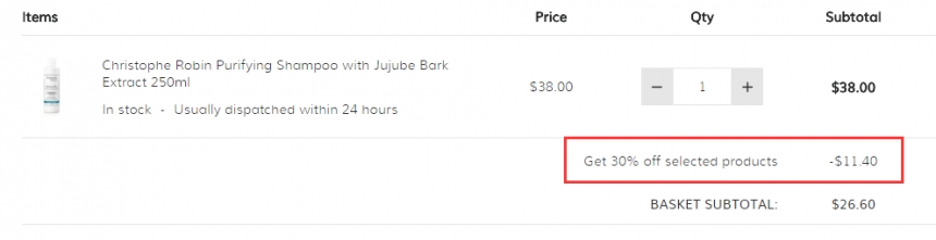 限时高返+7折！CHRISTOPHE ROBIN 头皮净化洗发露 250ml