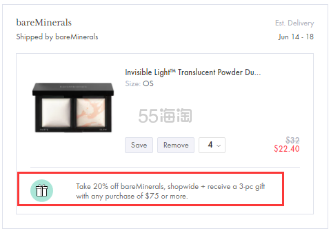 *后一天！Spring：bareMinerals 贝茗 矿物粉底液等彩妆