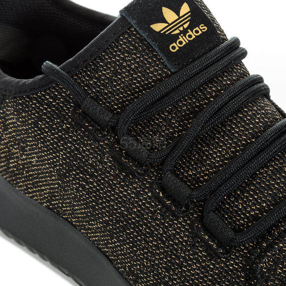 【直邮到手255元】Adidas Originals 大童款 Tubular Shadow 黑金小椰子 38码福利