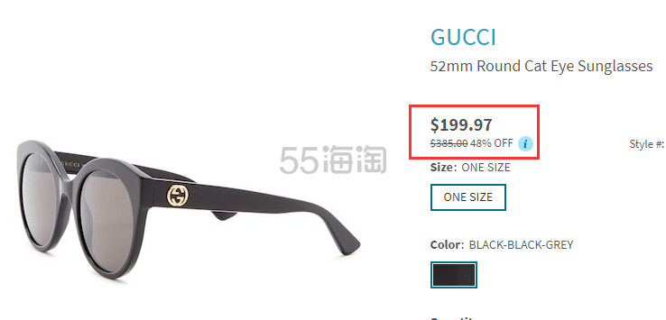 倪妮同款！Gucci 古驰 太阳镜 GG0028S