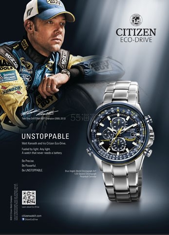 Citizen 西铁城 Blue Angels 蓝天使 AT8020-54L 男士时尚光动能腕表