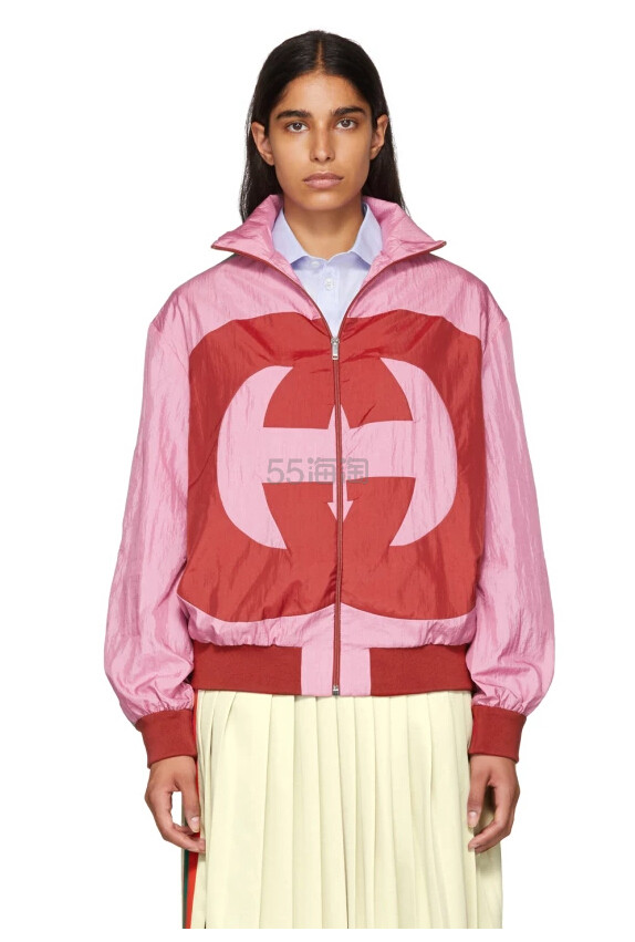 蔡依林同款 Gucci Pink GG Logo 粉色外套