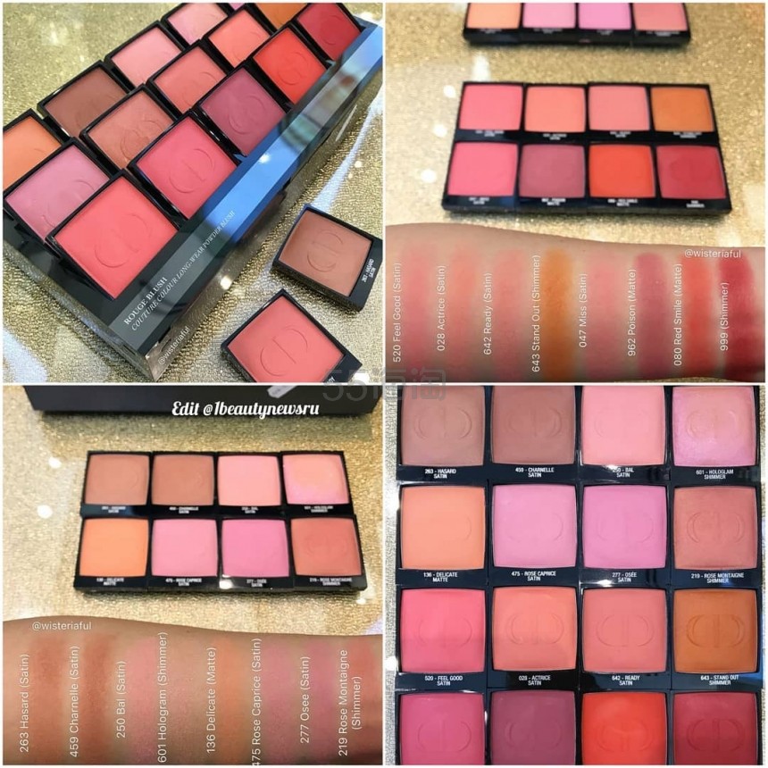 新品！超级美丽！Dior Rouge Blush 系列腮红 经典色#999 #蓝色偏光601