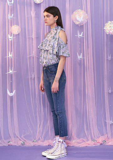 【Red Velvet Irene 机场同款】Citybreeze 蓝色紧身牛仔裤