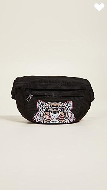 KENZO 虎头刺绣腰包
