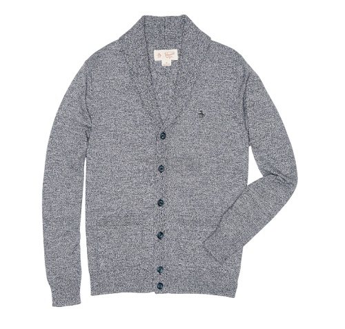 Original Penguin 简约款灰色男士针织毛衣