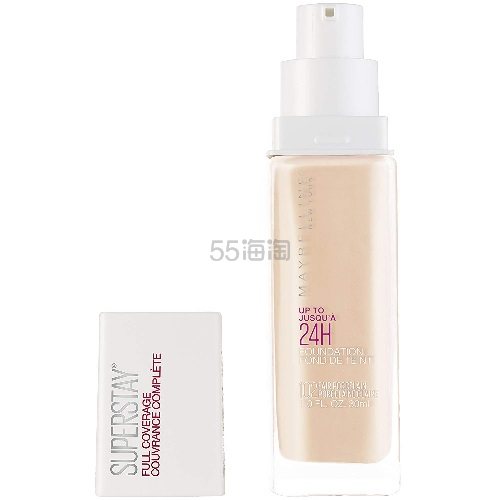 高遮瑕持久！【美亚自营】Maybelline 美宝莲 Superstay 24小时哑光不脱妆粉底液 30ml+
