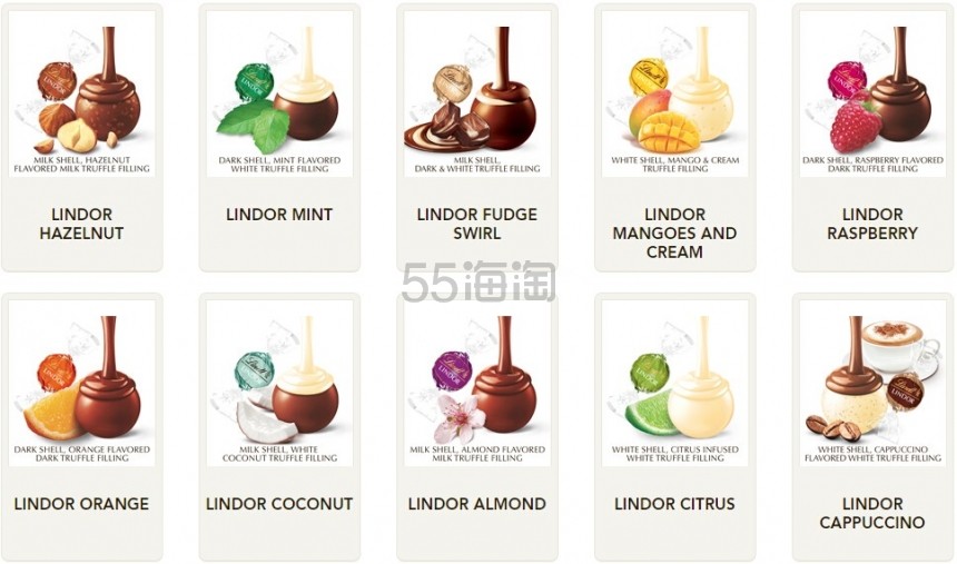 Lindt 瑞士莲 Lindor 软心巧克力自选包 23种口味组合 150个装