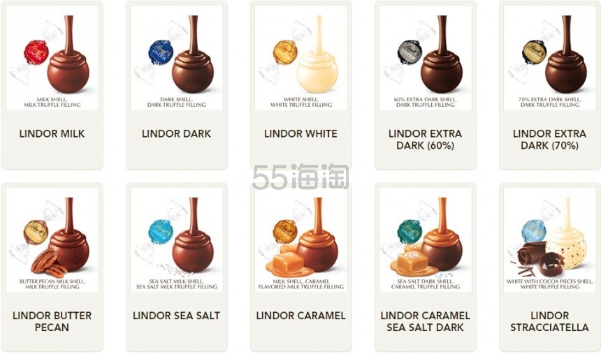 Lindt 瑞士莲 Lindor 软心巧克力自选包 23种口味组合 150个装