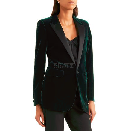 Saint Laurent 圣罗兰 丝绒西装长外套