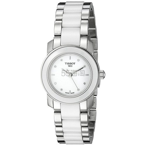 Tissot T-Trend系列 T064.210.22.016.00 女士时装陶瓷镶钻腕表