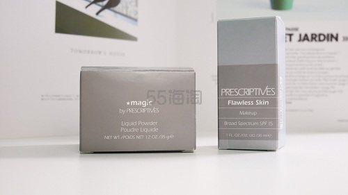 【5姐晒单】Prescriptives 无瑕粉底液+明星水散粉 开箱测评！