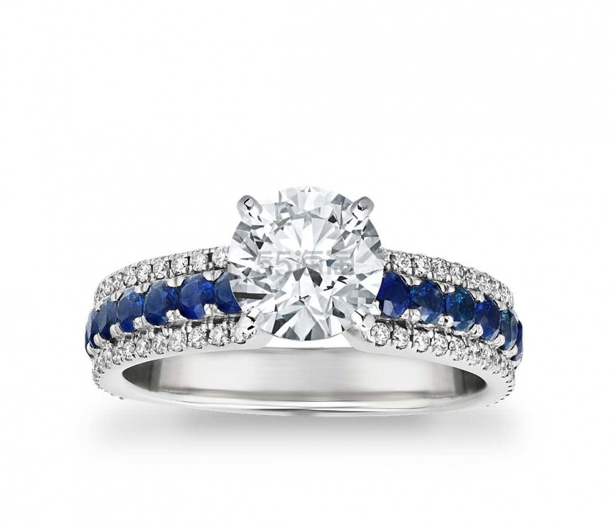 【55周年庆】Blue Nile 中国官网：精选 The Gallery Collection 系列订婚钻戒