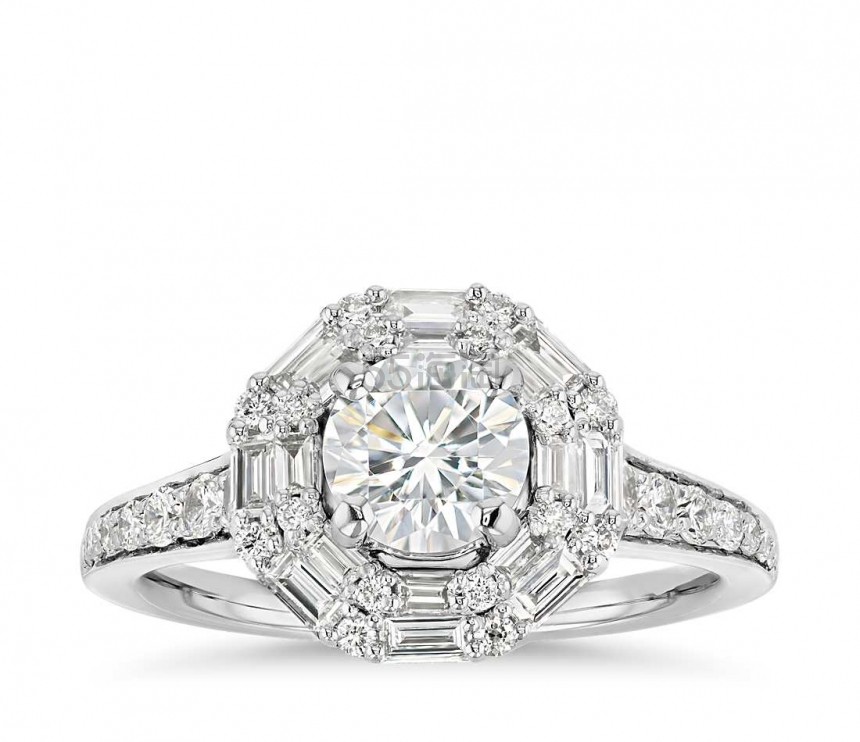 【55周年庆】Blue Nile 中国官网：精选 The Gallery Collection 系列订婚钻戒