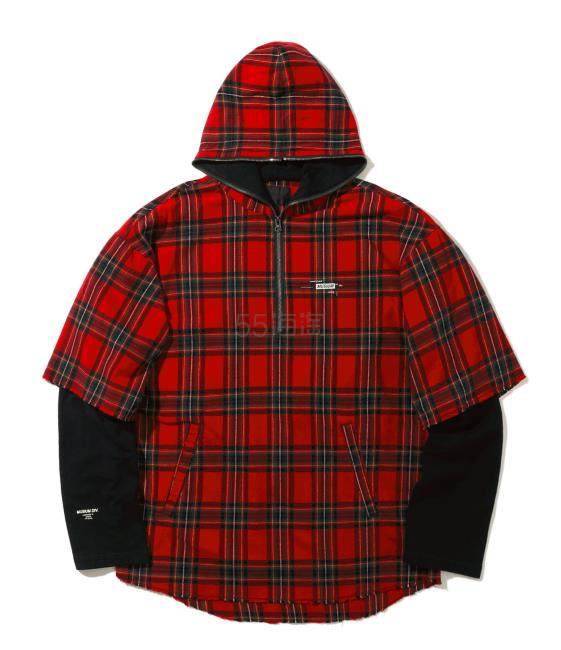 【肖战同款!】MUSIUM DIV. 仿两件式格纹连帽