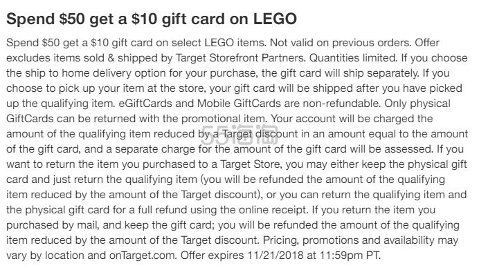 Target：精选 LEGO 乐高 *积木玩具
