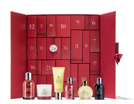 送三瓶迷你沐浴露！Molton Brown 摩顿布朗 圣诞倒计时日历礼盒