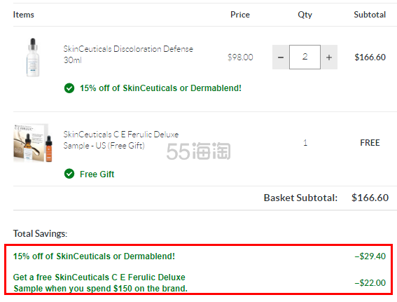 【2018黑五】SkinStore：SkinCeuticals 杜克 *学*妆护肤