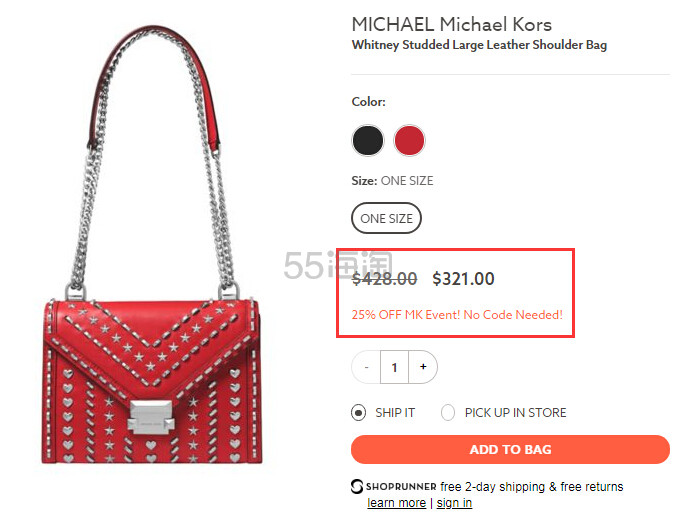 Michael michael kors x yang hot sale mi large whitney shoulder bag