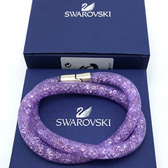 紫气东来~Swarovski 施华洛世奇 星辰双层缠绕手链 富贵紫 5120044
