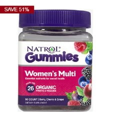 Natrol 女性复合维生素软糖 浆果葡萄味 90粒