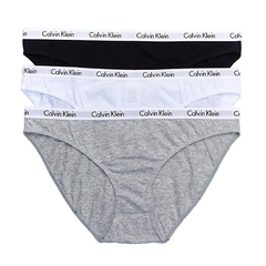 【美亚自营】Calvin Klein 卡尔文·克莱恩 女士95%棉内裤3件套