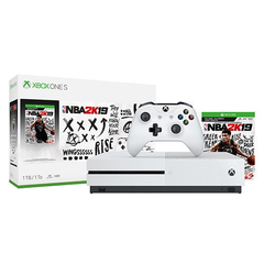 Microsoft 微软 Xbox One S 1TB 游戏机 NBA 2K19 同捆套装