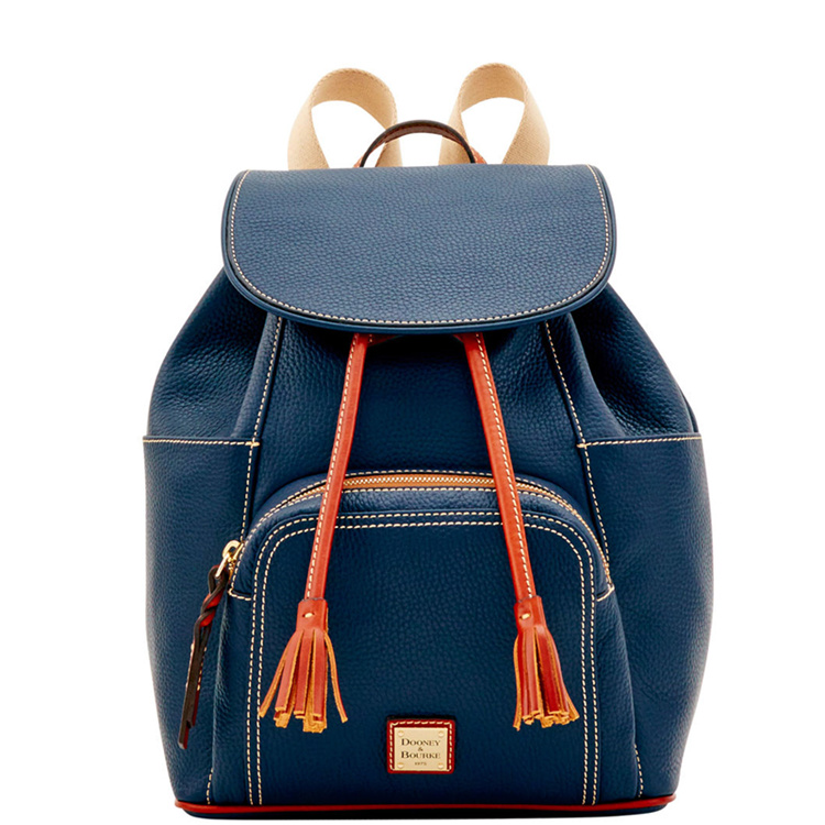 Dooney & Bourke Pebble Grain 皮质撞色内里双肩包