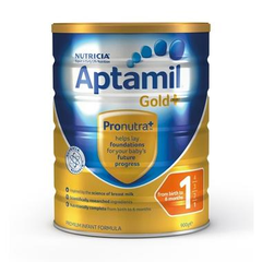 Aptamil 澳洲爱他美 金装加强型婴幼儿配方奶粉（1段）0-6个月900g