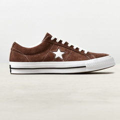 Converse One Star 棕色麂皮帆布鞋