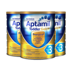 【包邮装】Aptamil 爱他美 金装婴幼儿奶粉 3段 900g*3罐