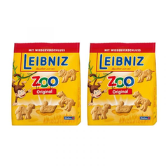 2x Leibniz 小麦黄油动物饼干/儿童饼干 125g