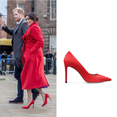 【英国王妃同款】Stuart Weitzman 红色细高跟鞋