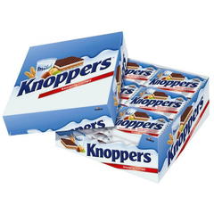 knoppers 牛奶榛子巧克力威化饼干家庭装 24包