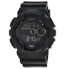 【55专享】好价！Casio 卡西欧 G-Shock 系列 男士全黑运动腕表 GD100-1B