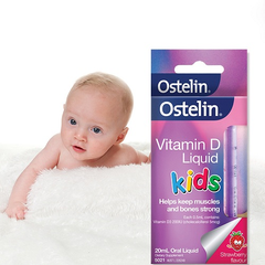 【2019年8月到期】Ostelin 奥斯特林婴幼儿草莓味维D3滴剂 vd 20ml*2瓶