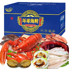 【亚马逊中国】聚天鲜 环球海鲜礼盒大礼包海鲜年货礼券 1688型 共6种食材