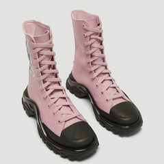 ADIDAS BY RAF SIMONS Detroit 粉色长筒运动靴
