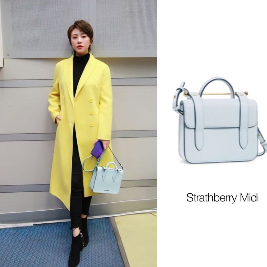 【补货！】Strathberry MC Nano 清新水蓝色单肩包